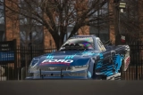 NHRA Mustang Dark Horse Funny Car während der Auftaktveranstaltung der Motorsport-Saison 2024 von Ford Performance enthüllt